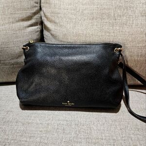 Kate Spade Black Pebbled Leather Crossbody